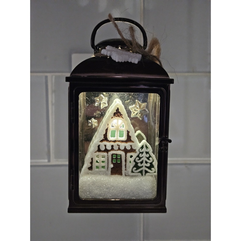 Bath Body Works Gingerbread Christmas House Lantern Wallflower Plug Nightlight